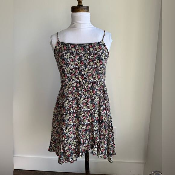 ALTAR’D STATE FLORAL SPAGHETTI STRAP MINI SUN DRESS MEDIUM - Picture 1 of 7